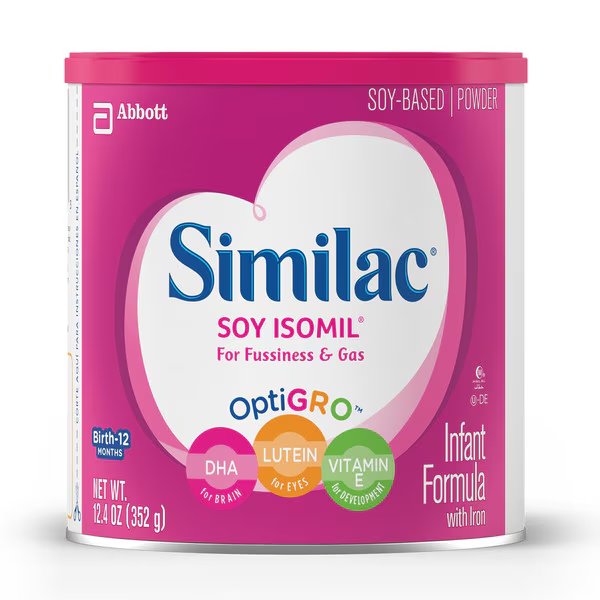 Similac Soy Isomil Powder 12.4 oz. Can, PK6, Similac, Mfr#: 55963